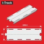 Hacker-Model MC24229 - H0 - Gerade Segment, 1-gleisig für Märklin, 229,3 mm (6 Stück)